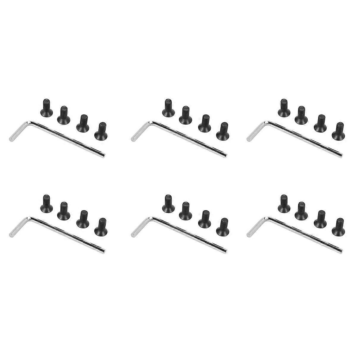 24Pcs Scooter Handlebar Front Fork Tube Screws with Hexagon Handle Replacement Parts Kits for M365 E