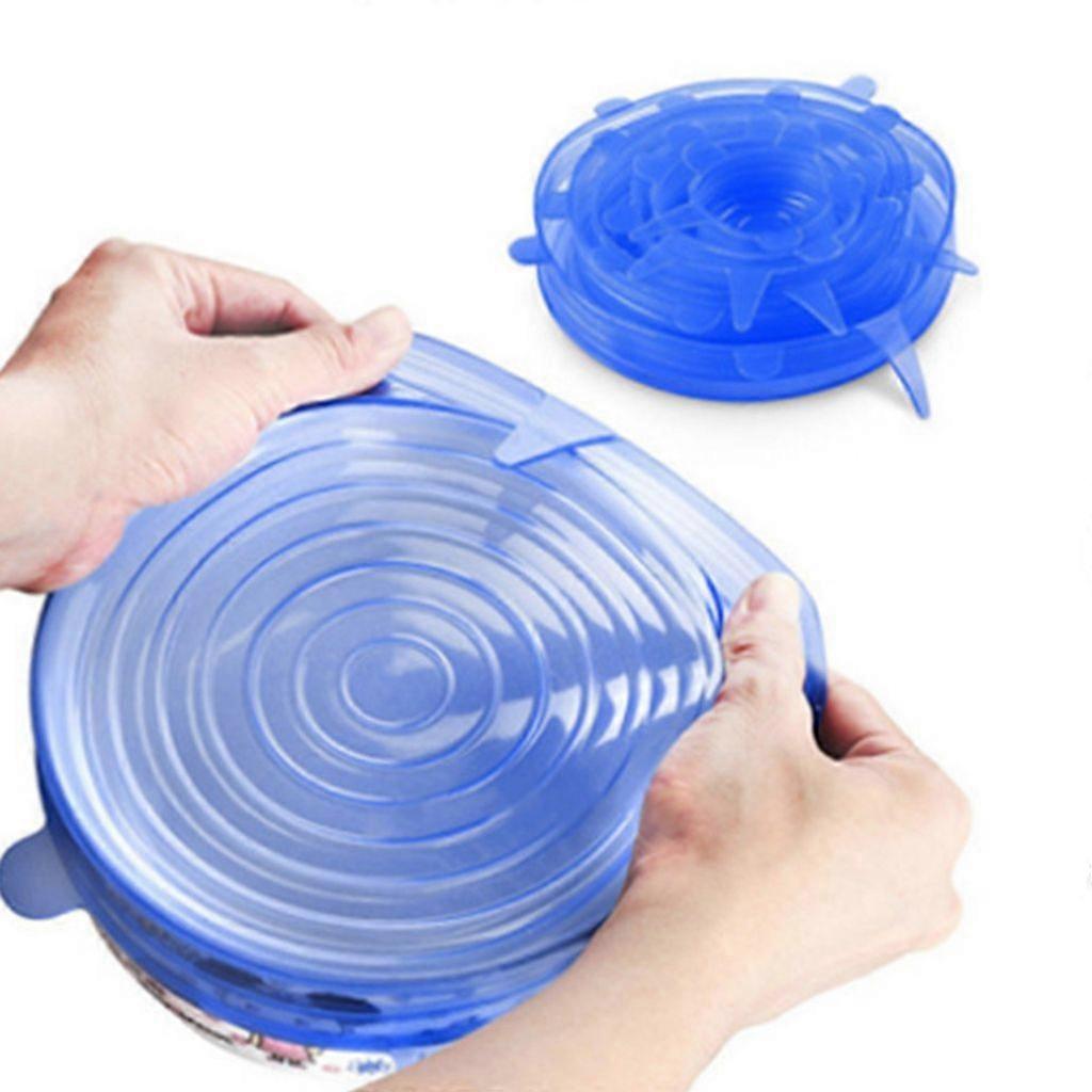 Silicone Stretch Lids, 6-Pack