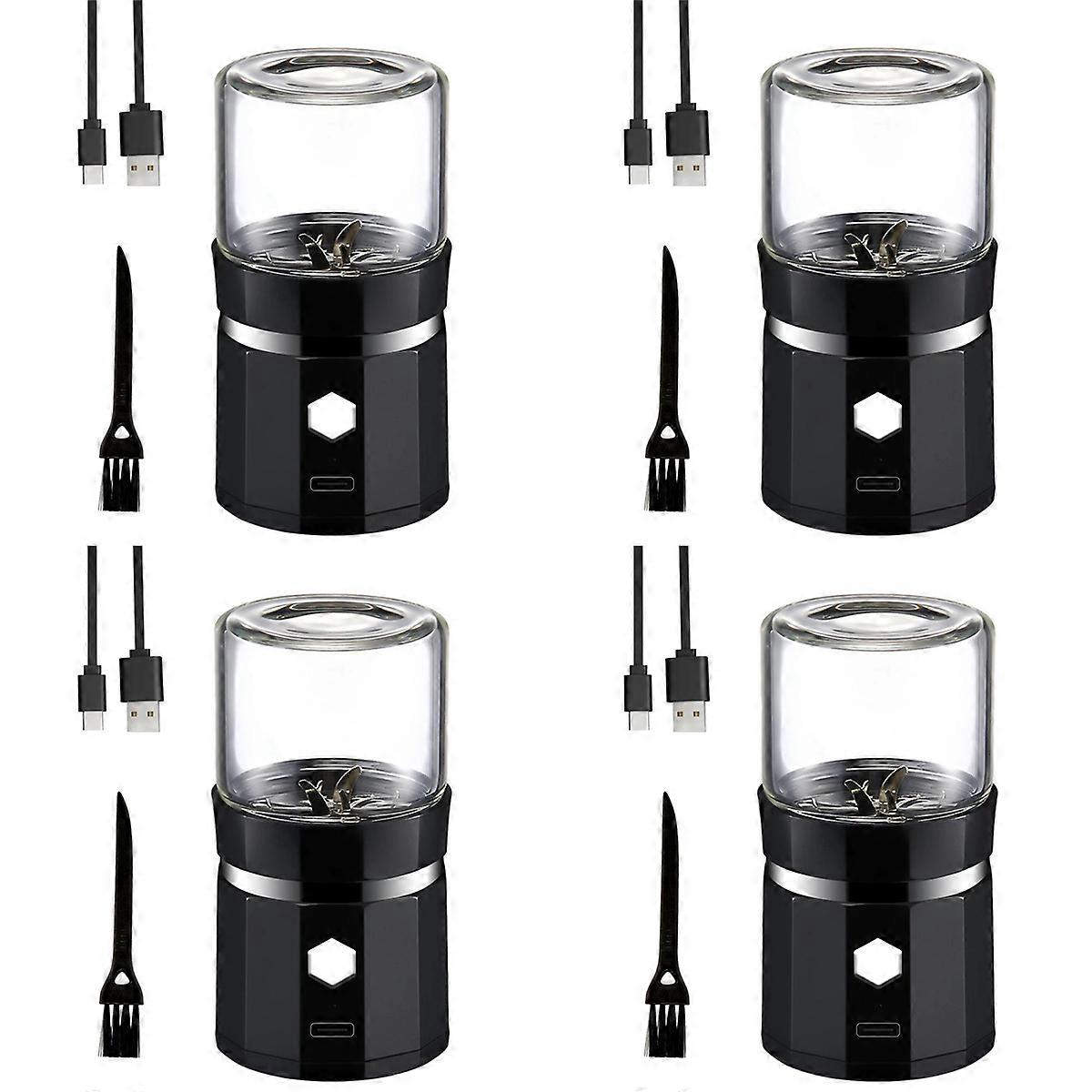 Mini Electric Grinder Portable Vanilla Grinder USB Rechargeable Mill