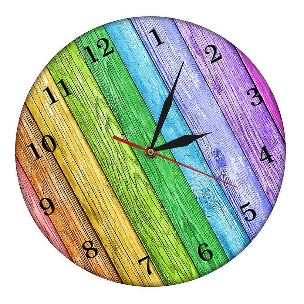 Decorative Wall Clocks Acrylic Minimalist Multi 30x30cm Low Noise 1Pack