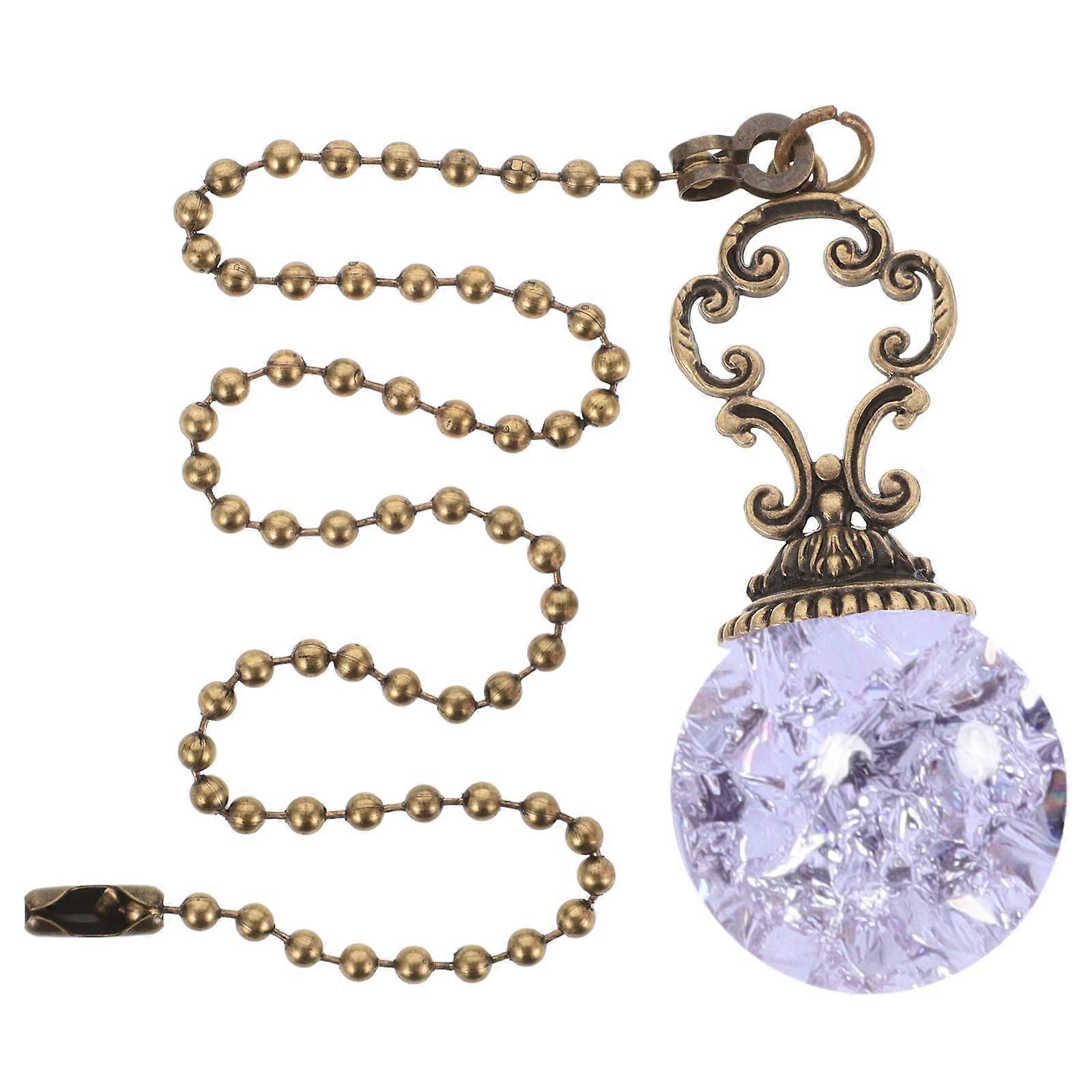 Retro Antique Beaded Pull Chain for Ceiling Fans & Lights – Versatile Fan Chain Extender, Decorative Pendant Accent for Indoor & Outdoor Home Decor