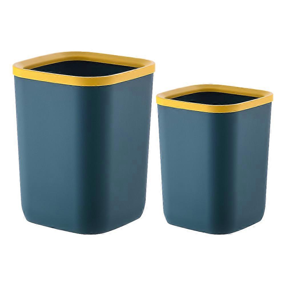 Small Trash Can Rectangular Storage Box Scandinavian Style Office Use 29.5x23.5cm 2Pcs