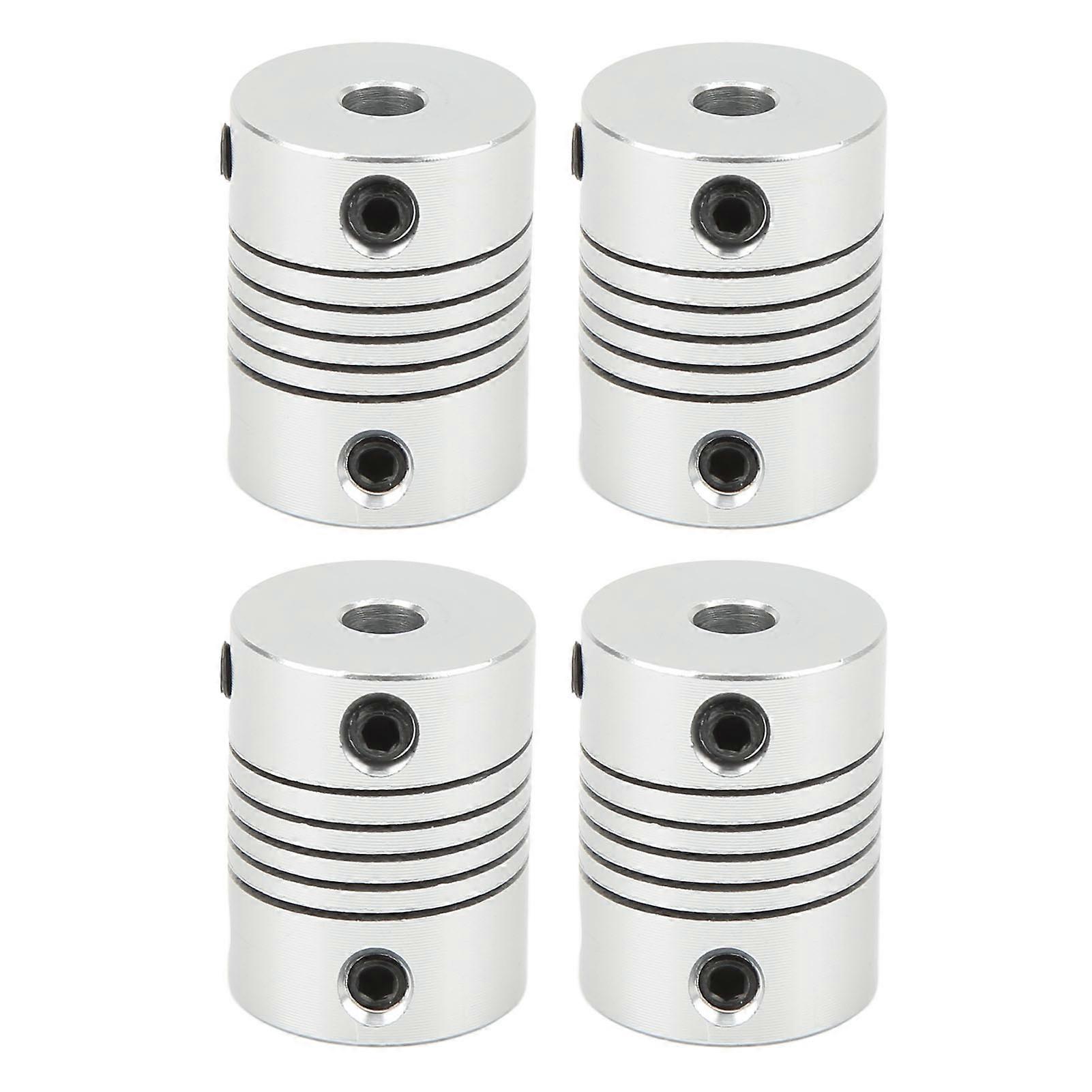 4Pcs 5‑5mm Shaft Coupling Aluminum Alloy Flexible Couplings Coupler for 40MM Diameter Water Pusher Modification