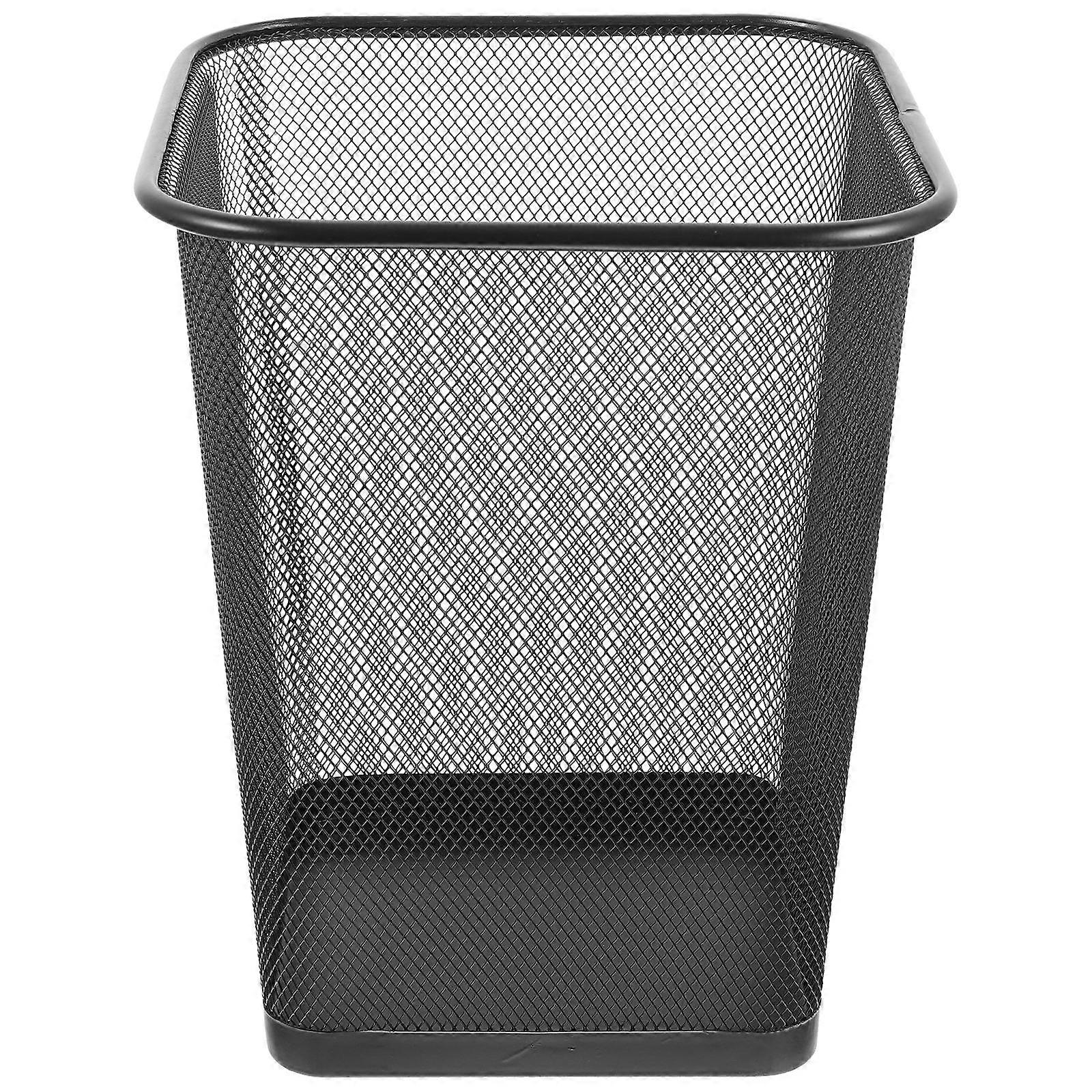 Stylish Mesh Garbage Can for Home Office Bedroom Dorm Room Lightweight Breathable Waste Container