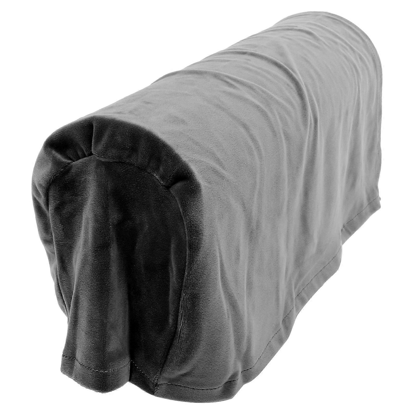 Sofa Armrest Cover Elastic Stretch Slipcover Protect Sofa Arms Light Grey 51X25X2CM Rectangular Simple Style Furniture Protector 1Pcs