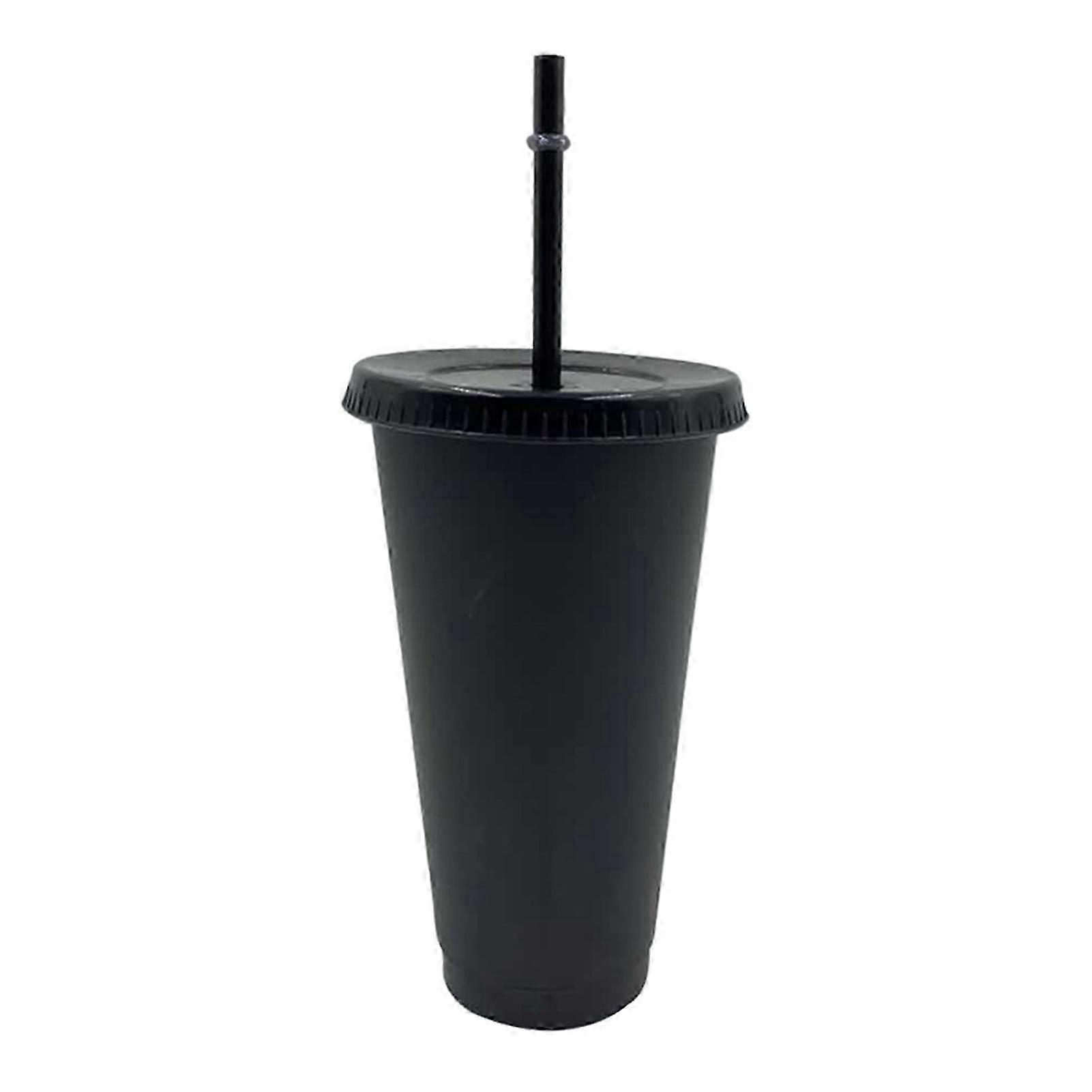 Plastic Tumbler with Straw