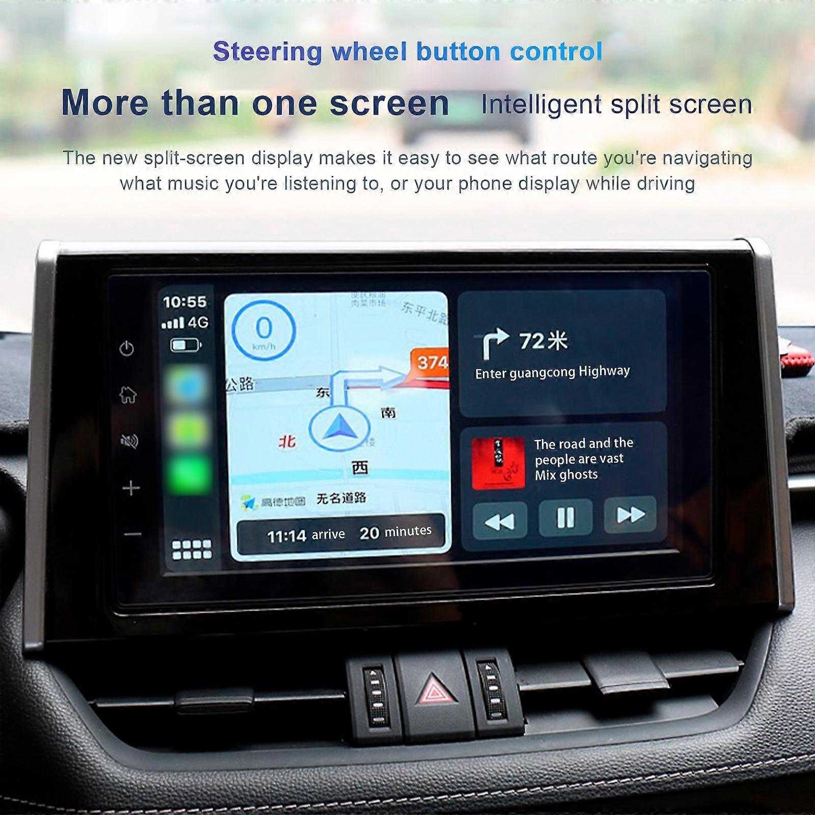 Applicable to iPhone wireless CarPlay receiver Apple mobile phone Bluetooth car navigation USB connection adapter