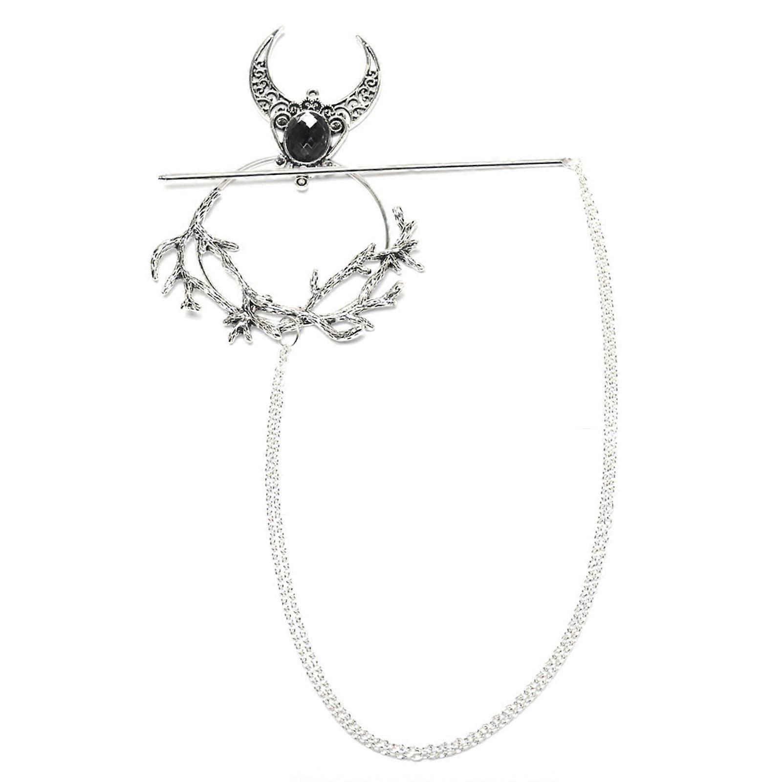 Enchanting hair accessory, unique hairpin for fashion lovers seeking distinctive styles, Black