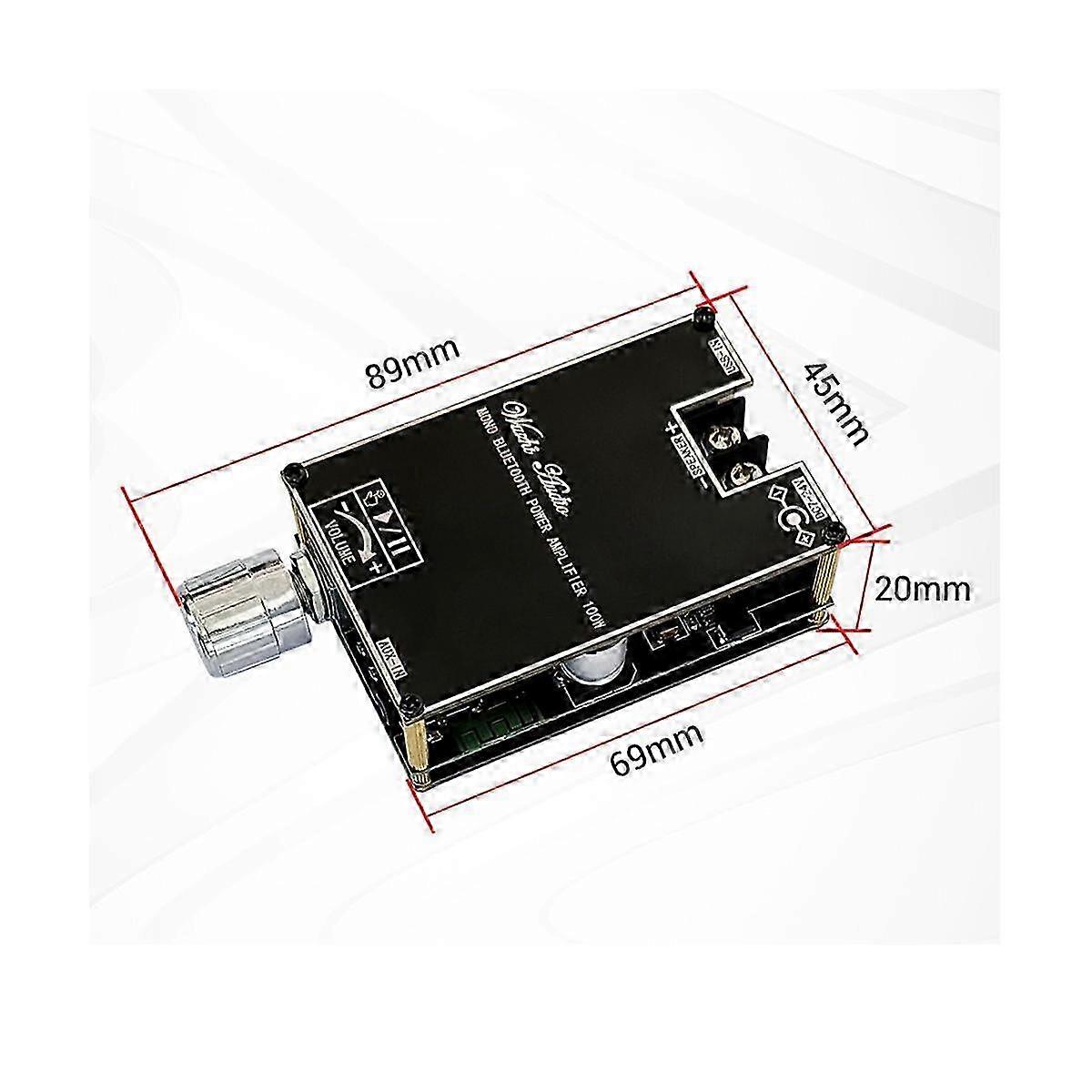 Mono 100W Bluetooth Audio Amplifier Board with TWS Box Function TPA3116D2 BT5.1 Stereo Module