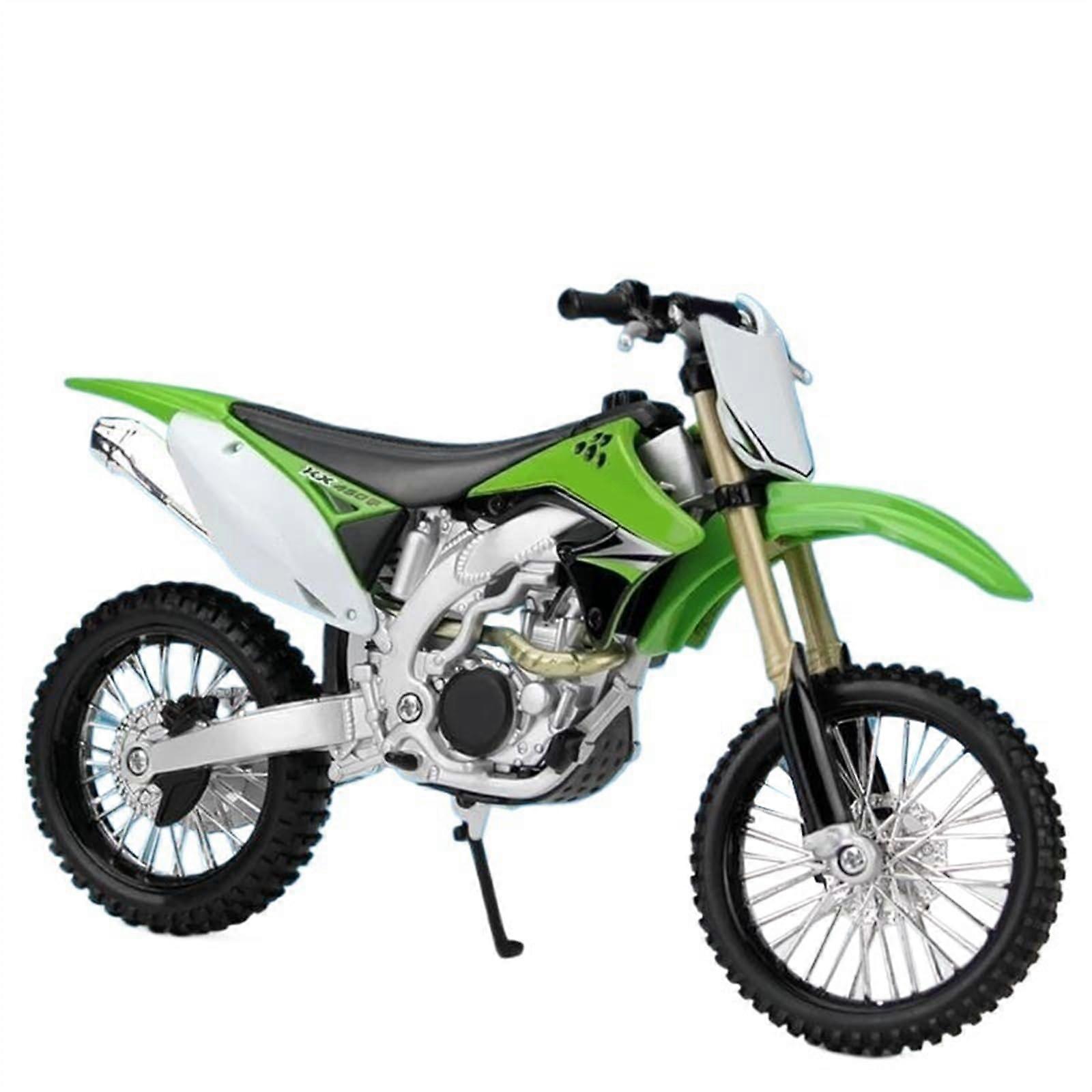 KX 450F 1:12 Scale Die-Cast Alloy Motorcycle Model Green Simulation Gift Collectible
