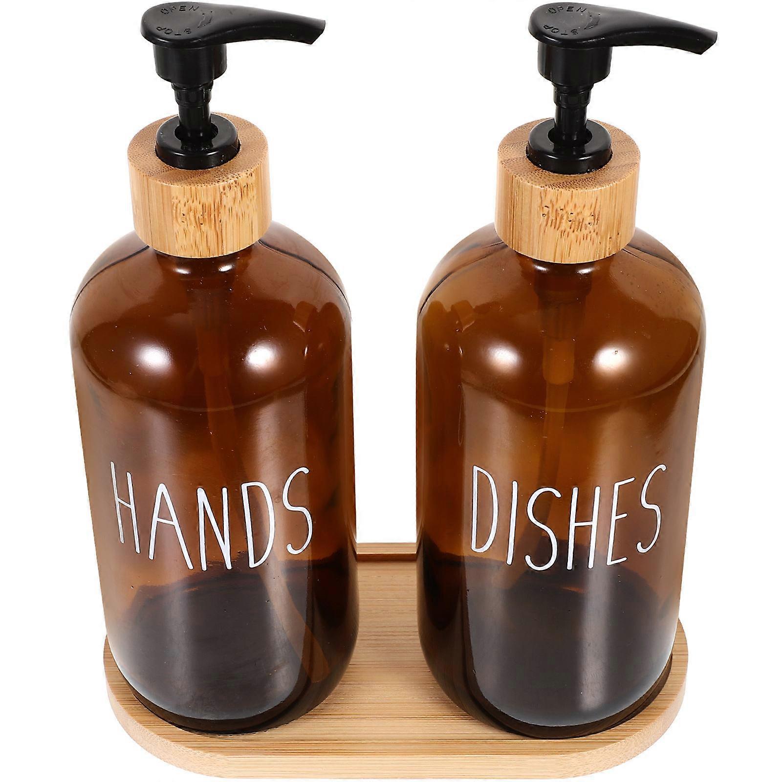Hand Lotion Dispenser With Tray For Home Use 20x7.5x7.5cm 1 Set