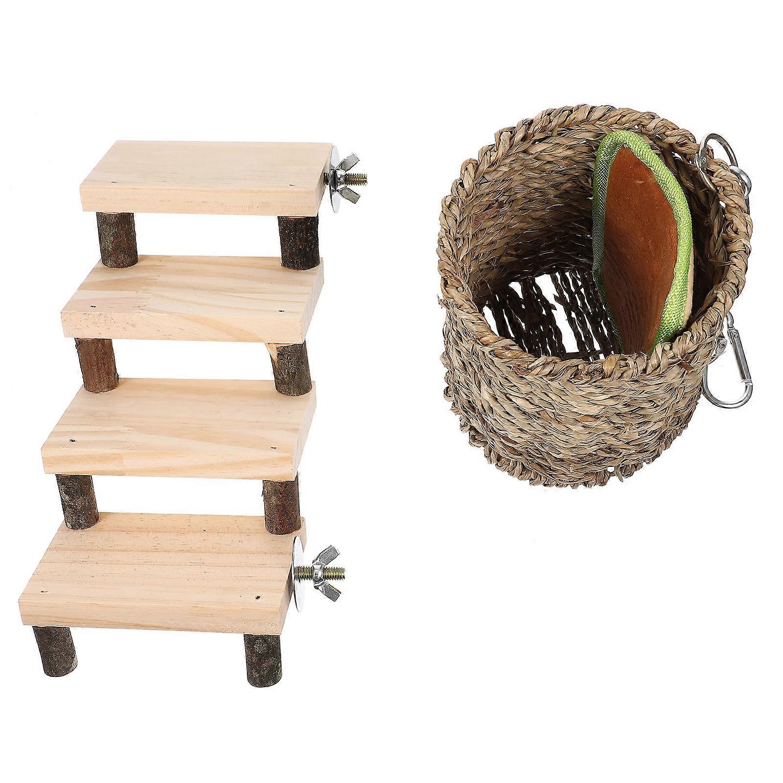 Lace Style Hamster Climbing Ladder Chewing Toy Climbing Frame Durable Material Assorted Color 20.00X10.00X16.00Cm 1Set