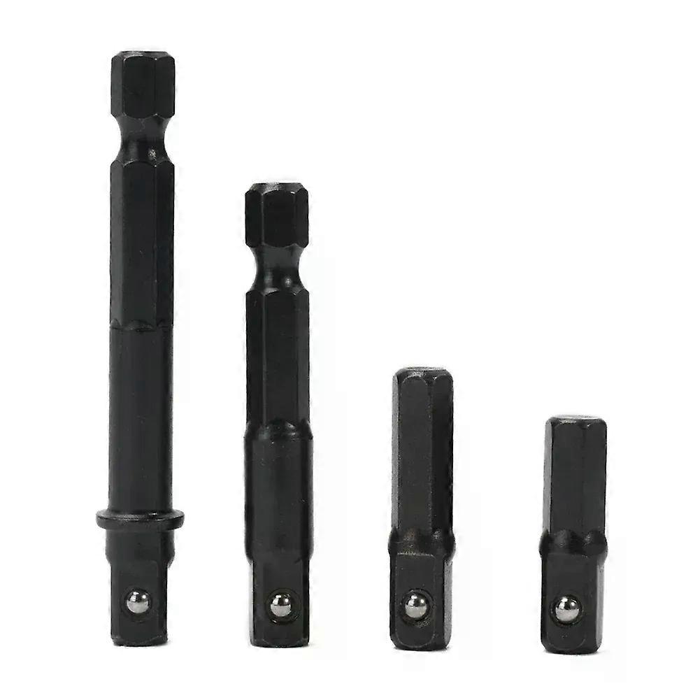 1/4 Drill Socket Adapter For Impact Driver Hex Shank To Square Socket Extension 1/4 Inch For Mounting On A Hexagonal Tool