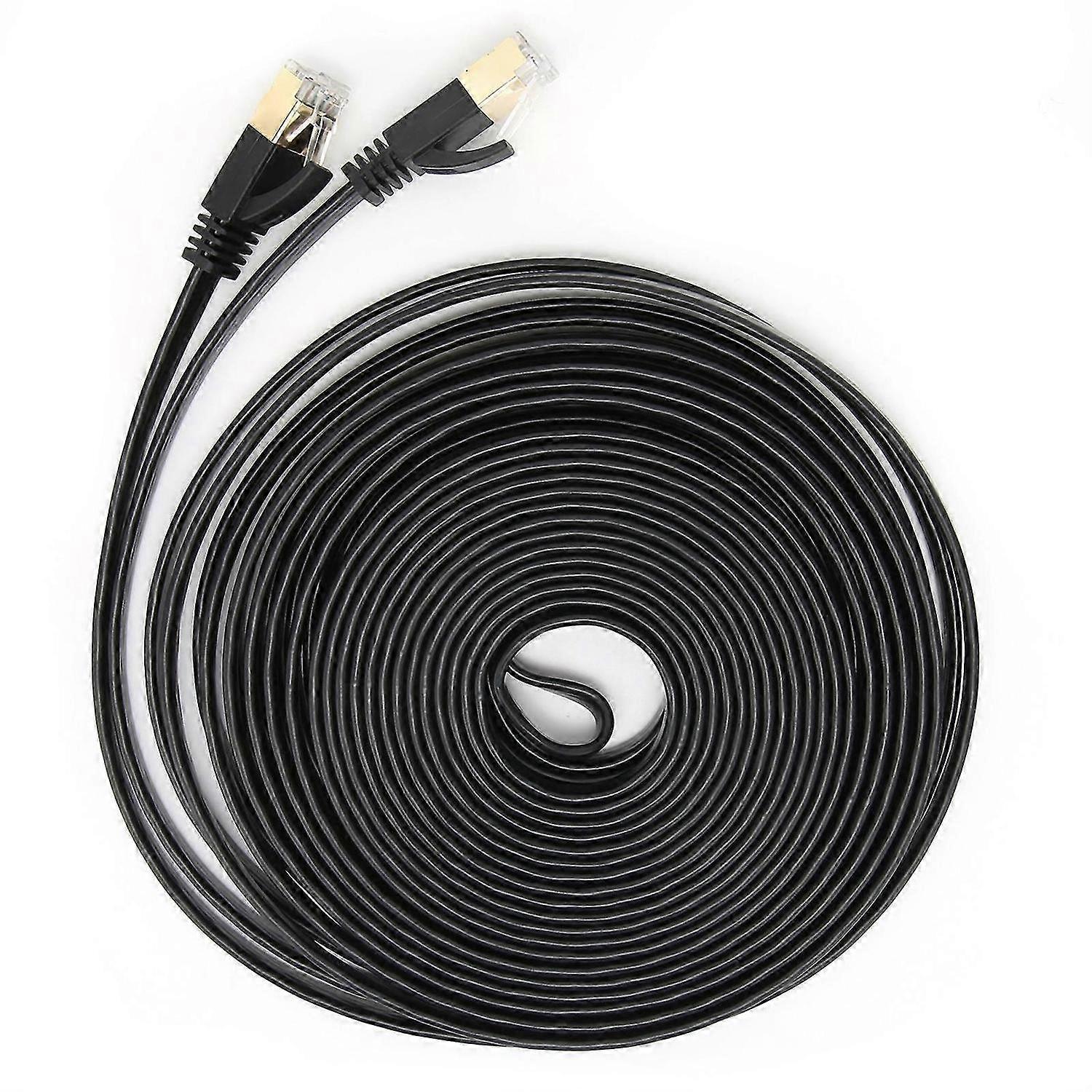Network Cable 10 Gigabit Double Shielded CAT7 8Core Twisted Pair Wire Computer Accessories15 Meter