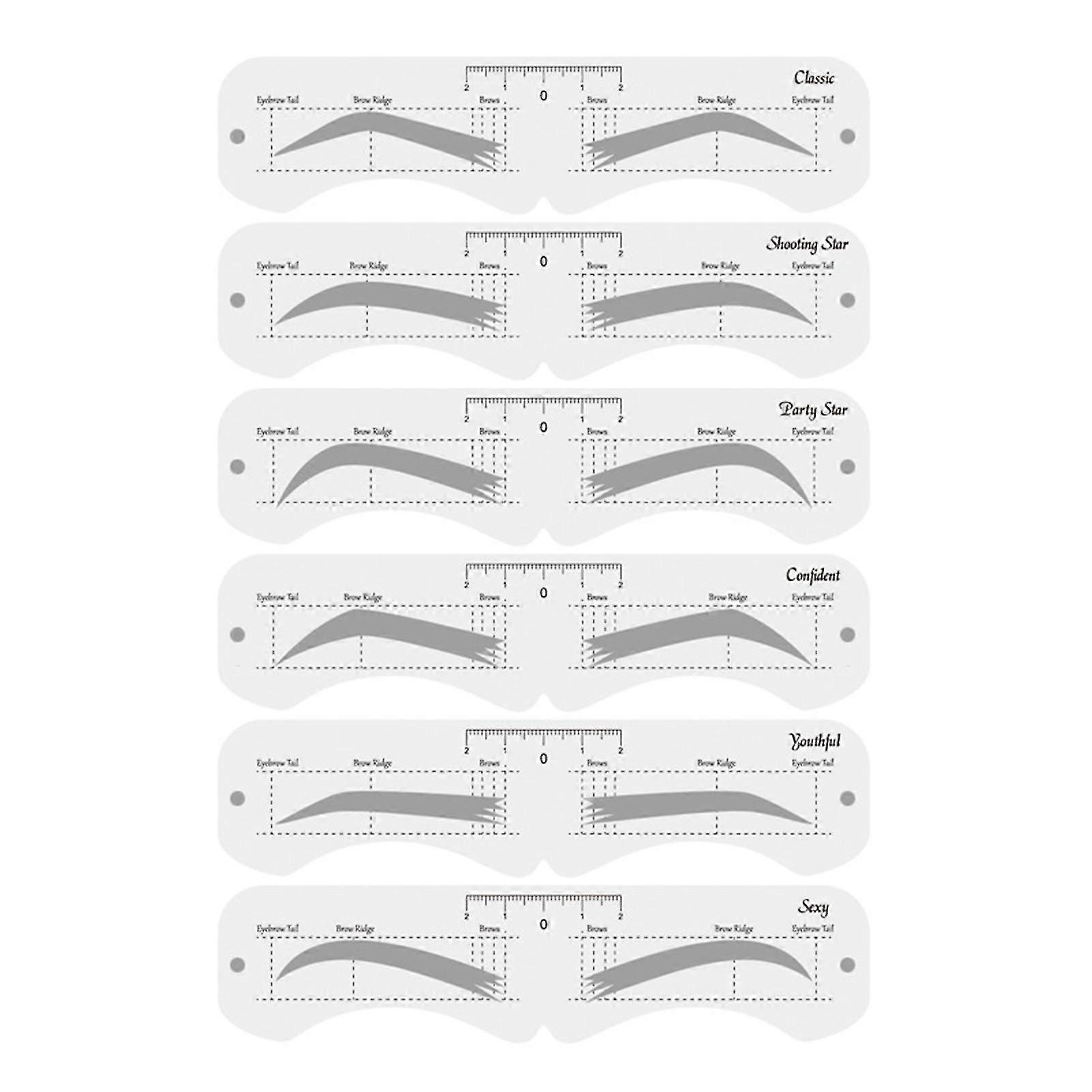 Moule à sourcils réutilisable avec bande élastique Outil de maquillage de sourcils diy multifonctionnel adapté pour