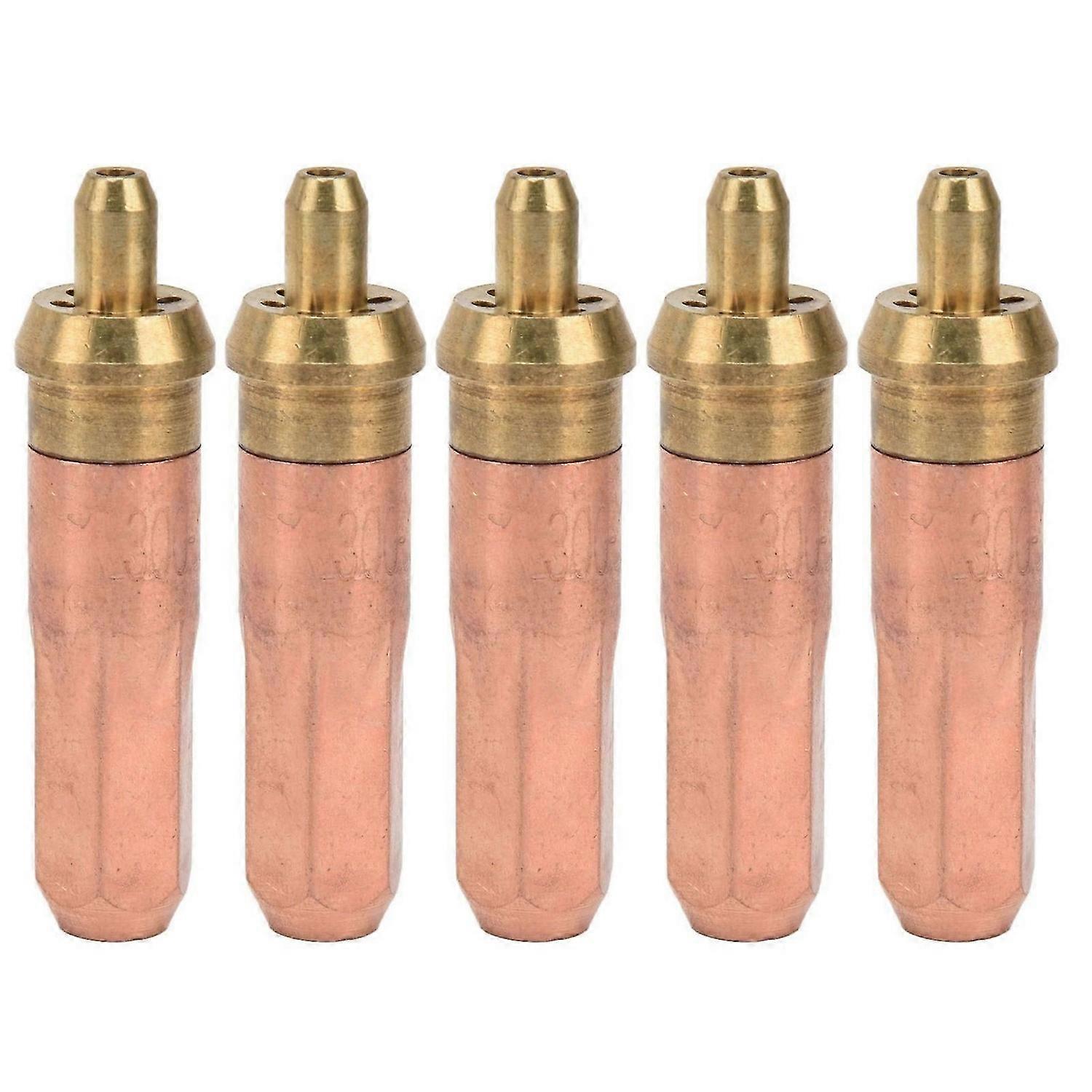 5PCS Gas Cutting Tip Propane Oxygen Welding Nozzles Replacement Torch Consumables G01300 1#