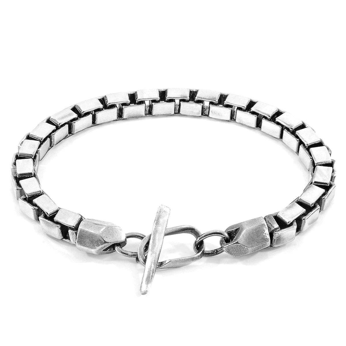 ANCHOR & CREW Lateen Skipper Silver Chain Bracelet