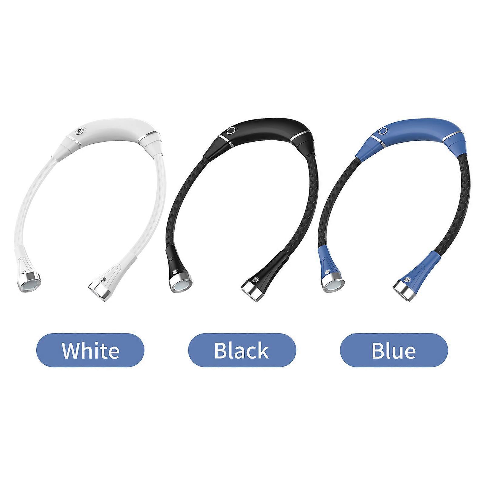 Foldable USB Rechargeable Book 3 Modes Hug Reading Lights Hand-Free Flexible Neck LED Light for Knitting Crafting Crochet