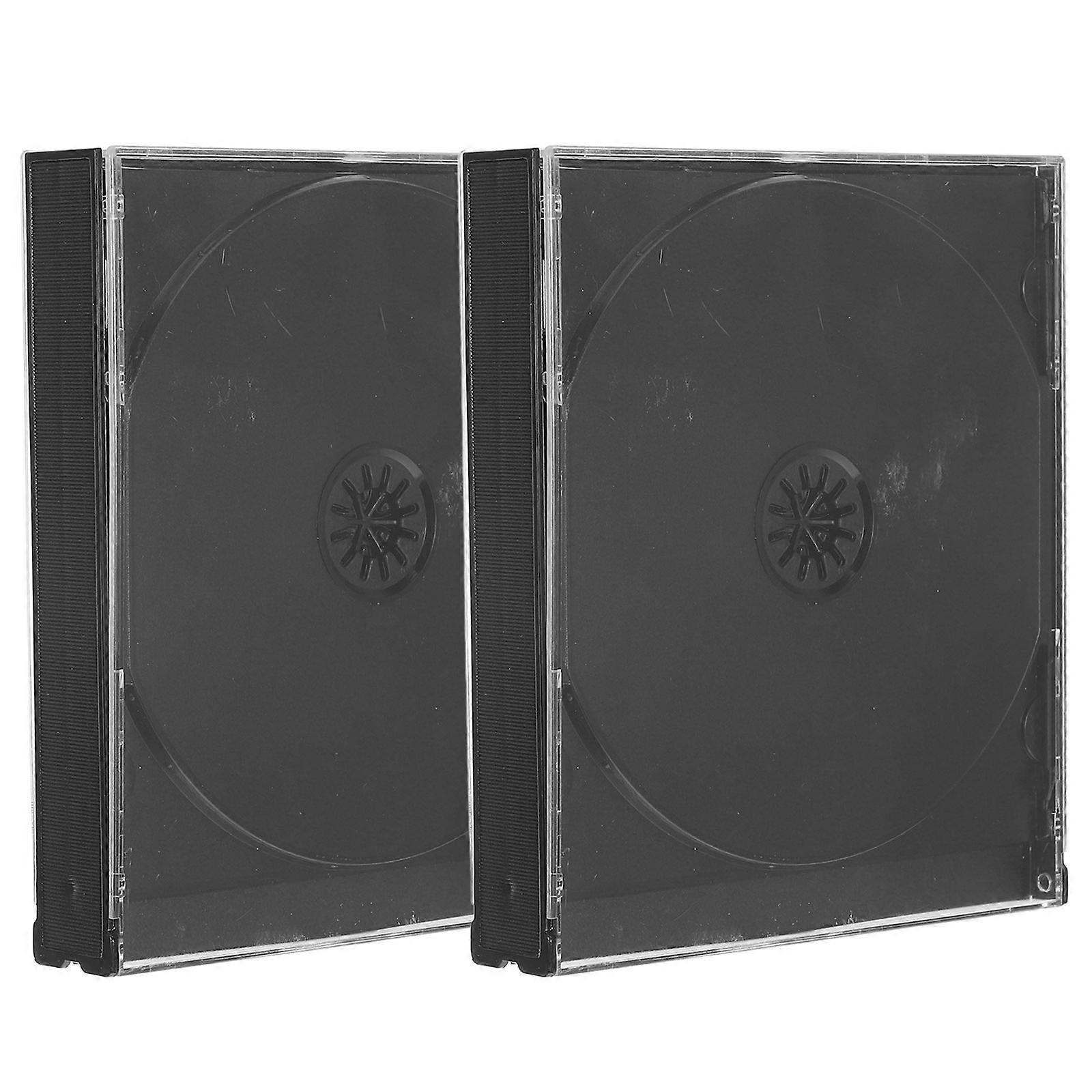 Transparent CD Storage Cases   Reusable Protective Plastic Boxes for DVDs, Portable Media Organizers for Travel and Home Use