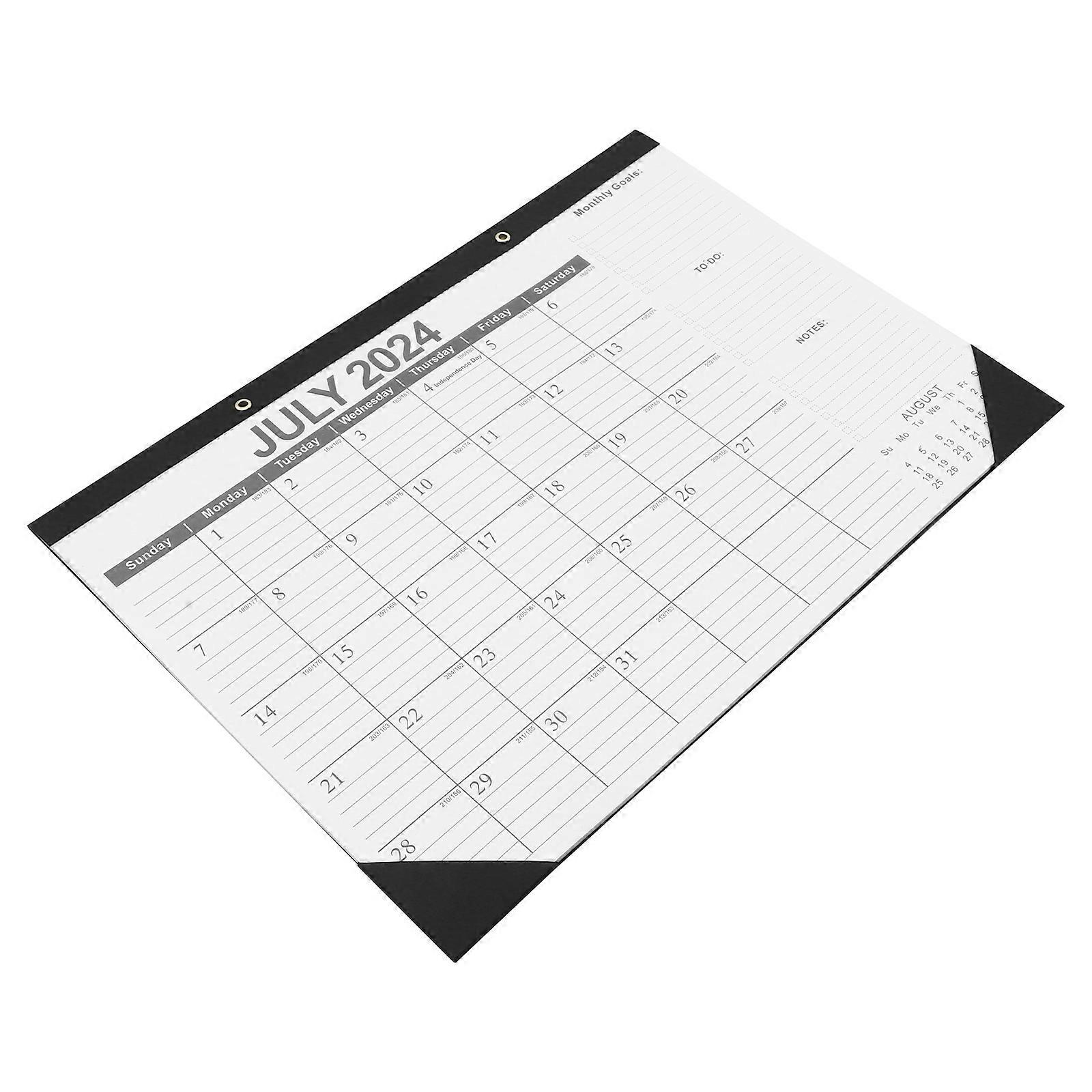 Family Calendar Office Accessory Memo Writing Rectangular White 1Pcs