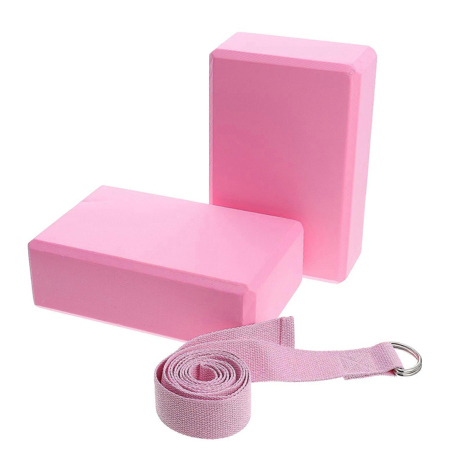 Yoga Training Kit with Resistance Bands, Stretch Strap, and Bricks for Flexibility, Balance, and Range of Motion