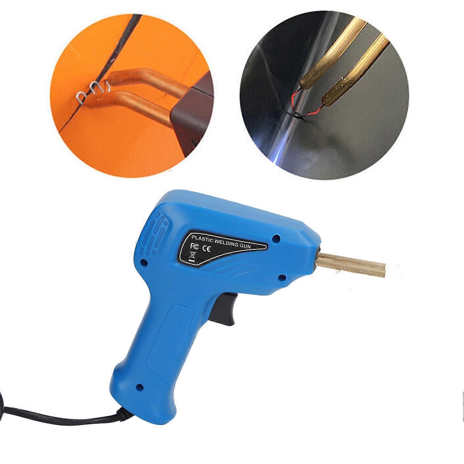 Plastic Welding Torch with Staple Robust Practical Bumper Repair Stapler Plastic Welder Gun Kit AU Plug 200‑240V Blue