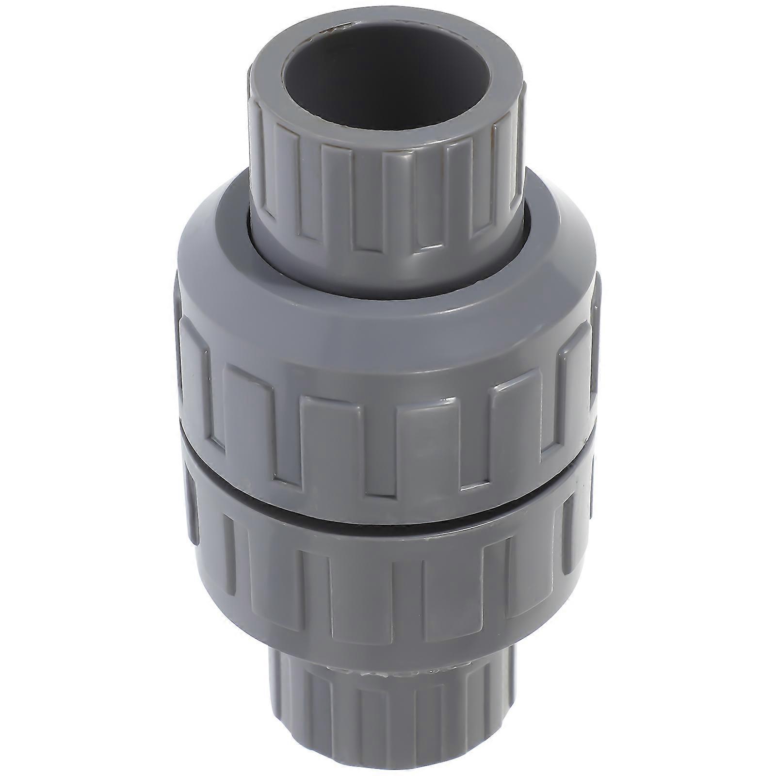 PVC Inline One Way Check Valve for Backflow Prevention in Water Systems – Quick Connect Design for Easy Installation in Residential and Industrial