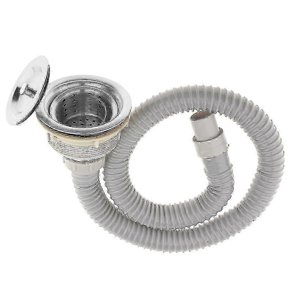 Salon Shampoo Bowl Backwash Sink Hair Strainer Deep Waste Basket + Pipe Hose 0619