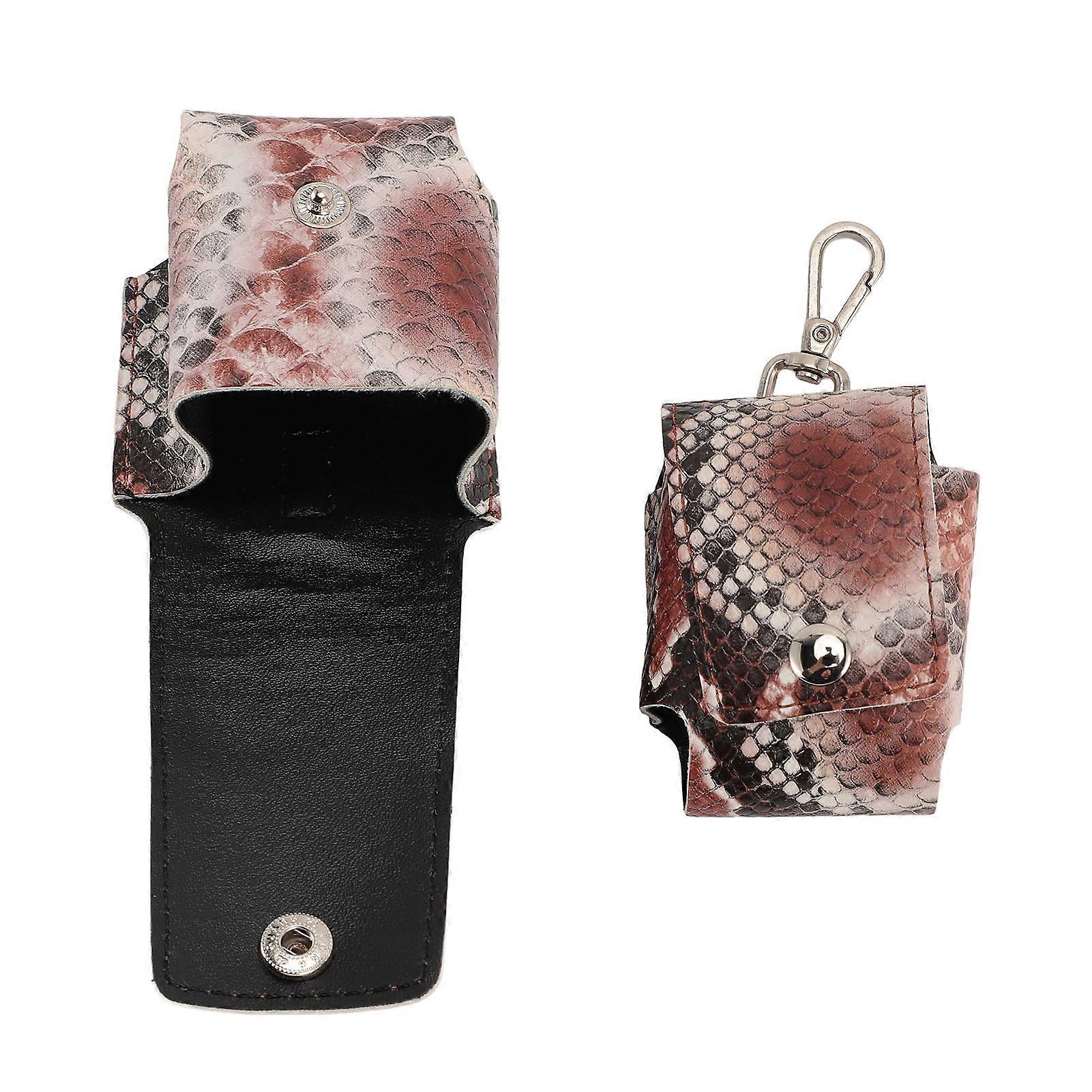 2pcs Fingertip Pulse Oximeter Carrying Case PU Leather Hard Shell Waterproof Pulse Oximeter Pouch