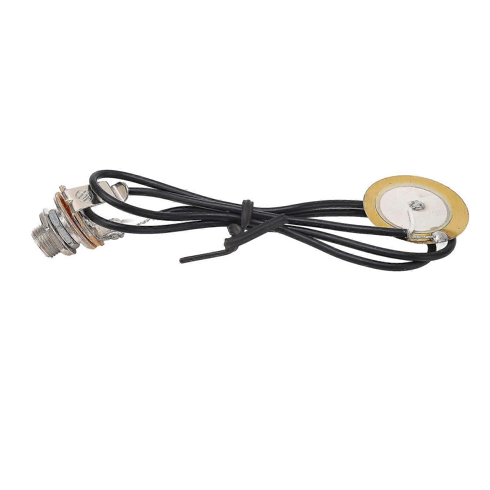 2024 Pastilla de guitarra Transductor piezoeléctrico Conector acústico Amplificador precableado Accesorios de instrumentos profesionales