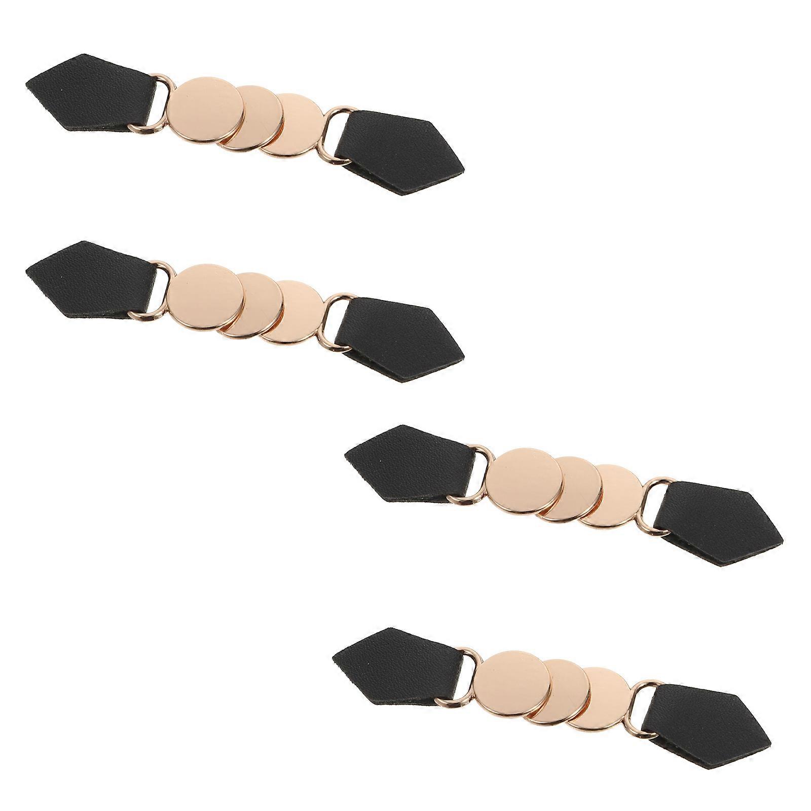 4pcs Metal Toggle Buckles for Coat Closure – Decorative Buttons for Duffle, Cardigans, Ponchos, Down Coats & Overcoats – Versatile Clothing