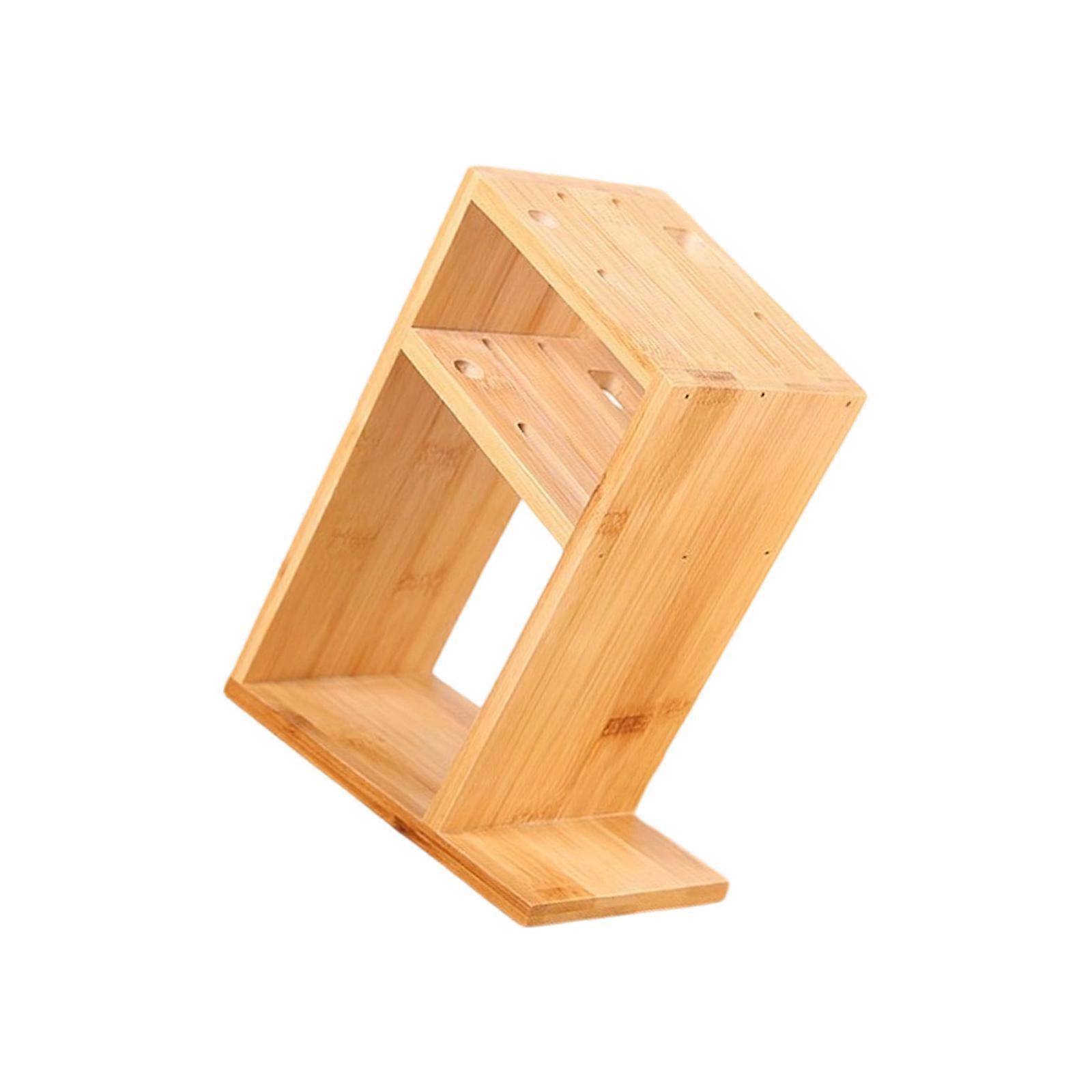 Multipurpose Bamboos Cutter And Utensils Holders Vertical Storage Solution For Organized And Safe Kitchen Counter Multicolor