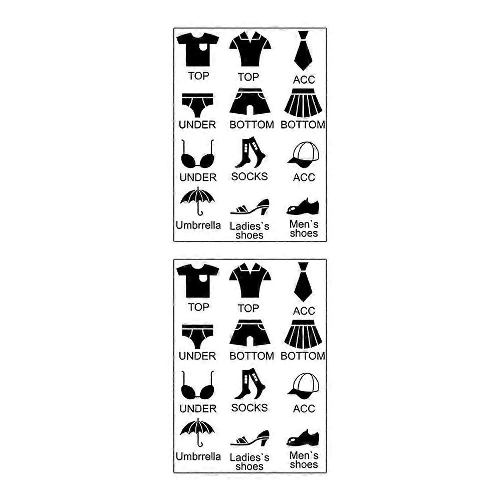 Removable Clothing Labels for Wardrobe Organization – Easy Apply Stickers for Sorting Clothes and Shoes – Decorative & Functional Closet Labeling
