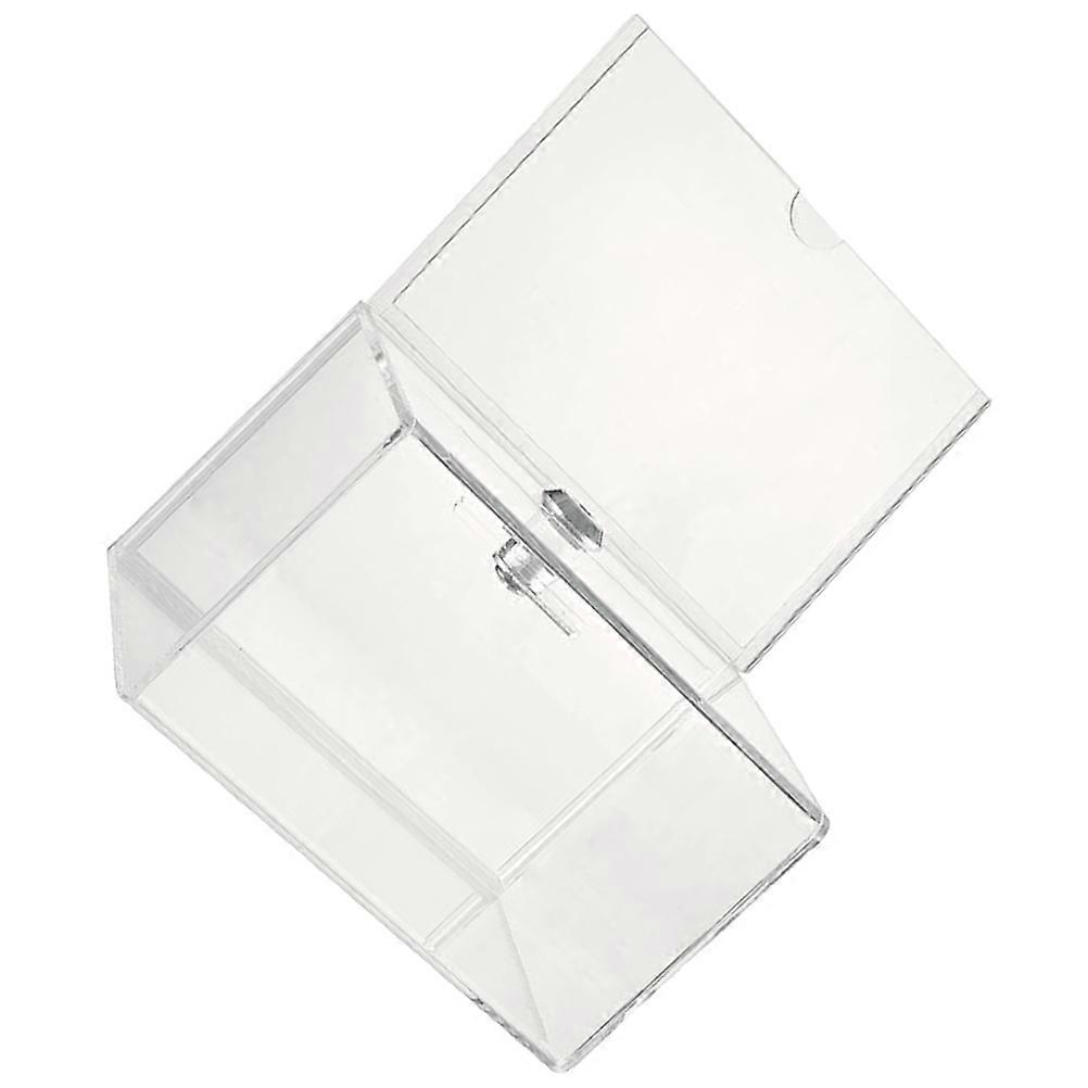 Suggestion Box Lockable Acrylic Voting Holder For Events Locked Security Rectangular Simple Design 15.90X12.00X10.20CM 1Pack