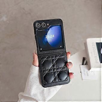 Capa para Samsung Galaxy Z Flip 6 5G, Diamante em forma de diamante Hard PC Shell Shockproof Bumper Capa Protetora