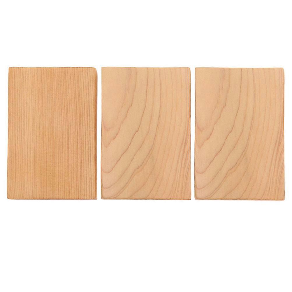 Orange Synthetic Wood Blocks for DIY Crafts Perfect for Painting and Jewelry Making 3 pcs