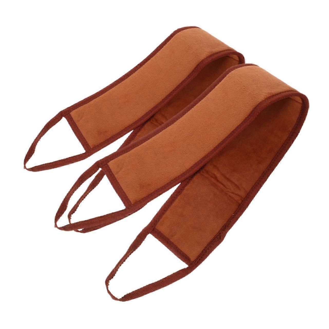 Shower Back Scrubber Pack Of 2 With Pull-Back Strips, Self Tanning Back Applicator, Exfoliating Body Brush For Back