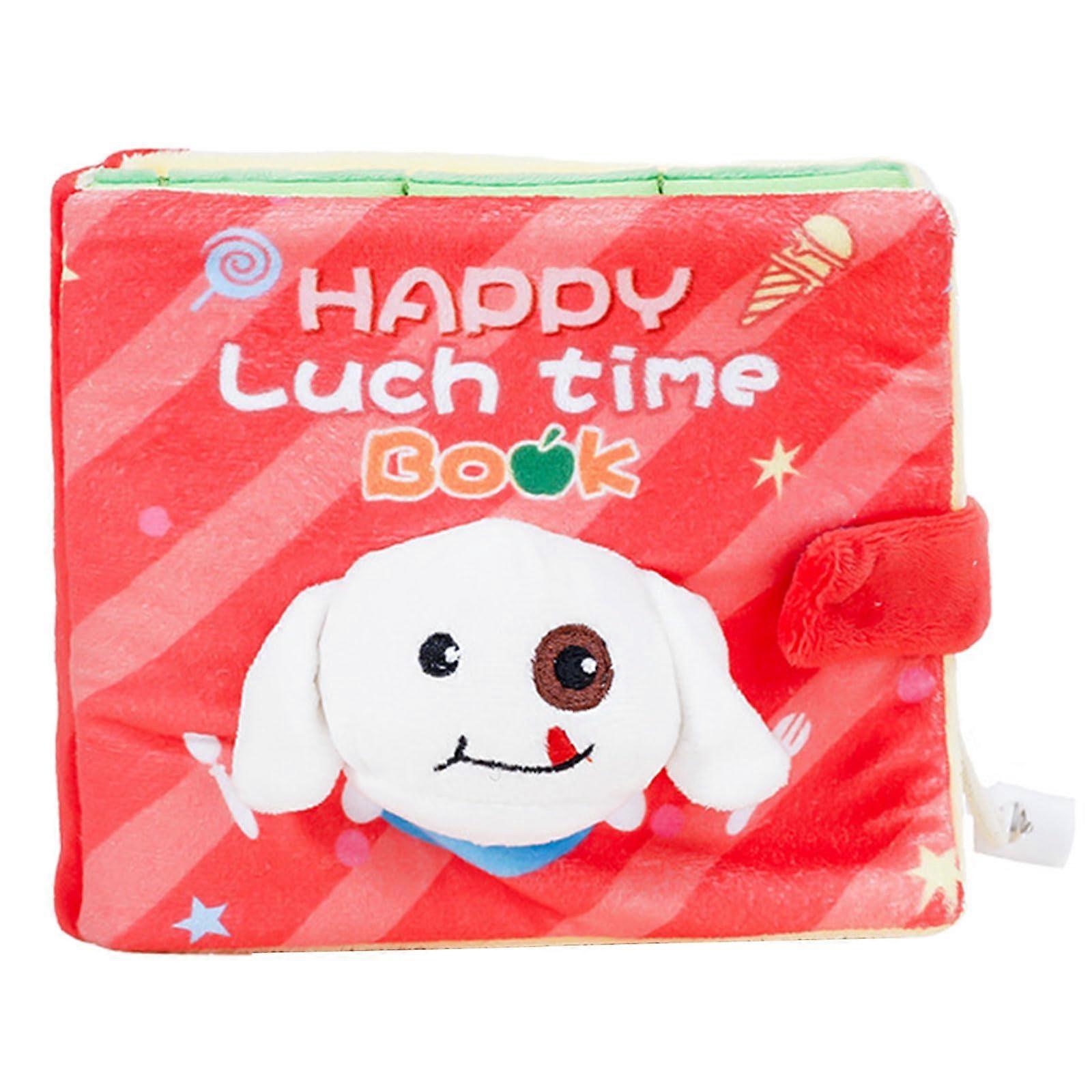 Snuffle Puzzle Book Dog Toy for Pets, Soft Plush Interactive Chew Toy, Dog Enrichment Activity, 30cm Size