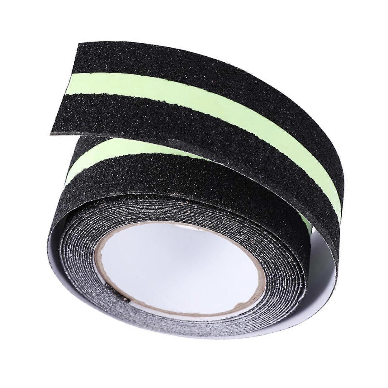 Nonslip matte adhesive tape, fluorescent tape for stairs, bathrooms, smooth surfaces, durable for indoor use.
