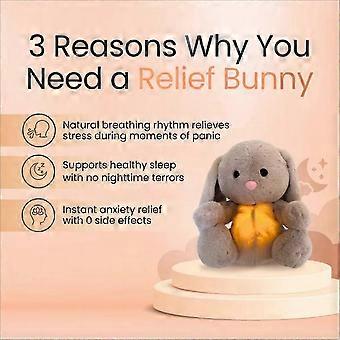 Bebê Respiração Bunny Bebê Calmante Coelho Pelúcia Boneca Brinquedo Bebê Crianças Música Calmante Companheiros de Sono Som 1Pcs