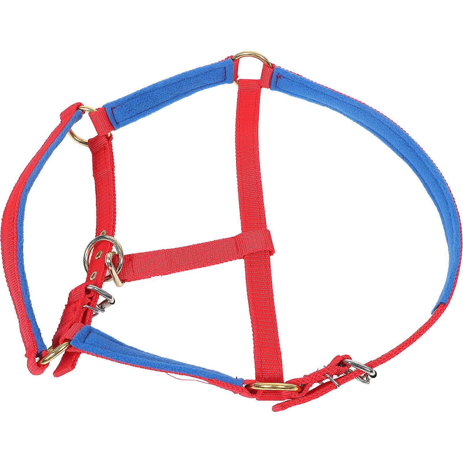 Equestrian Supplies Horse Halter Versatile Use for Everyday Activities Red Color 35.50X34.00X23.00CM 1Pcs