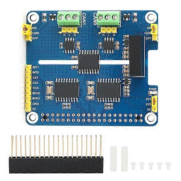 CAN Module Bus Line Dual Channel Isolated Onboard Protection Circuit for Raspberry Pi