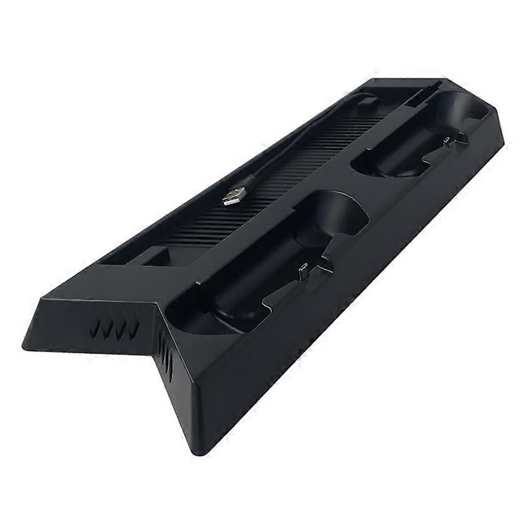 KJH PSLIM-03 Multi-function Host Bracket Cooling Fan Ultra-thin Machine Bracket Fan Charger for PS4 / SLIM Console