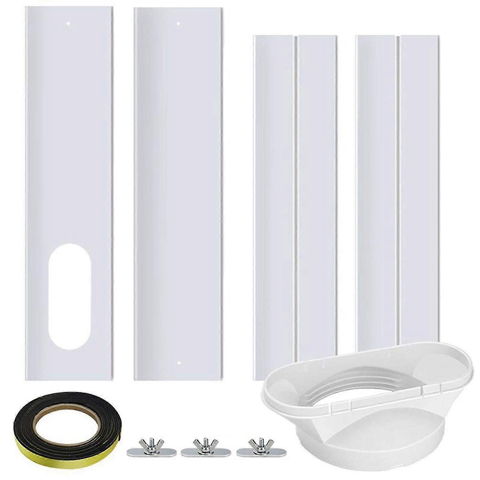 Adjustable Sliding Door Air Conditioner Vent Kit - Portable AC Window Slide Plate for Efficient Cooling
