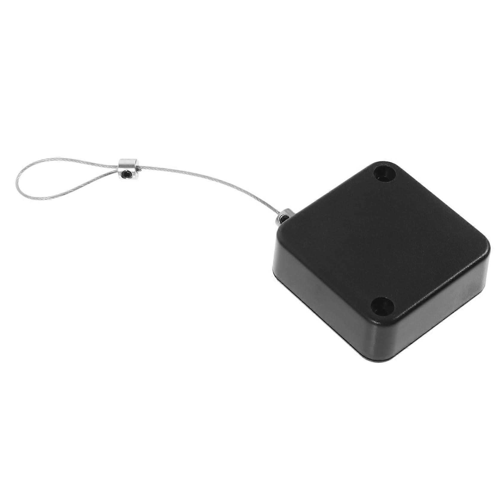 Anti-Theft Pull Box Wire Rope Steel Cable Black Retractable Security Cable With Hasp Locks Case Remote Control Lead