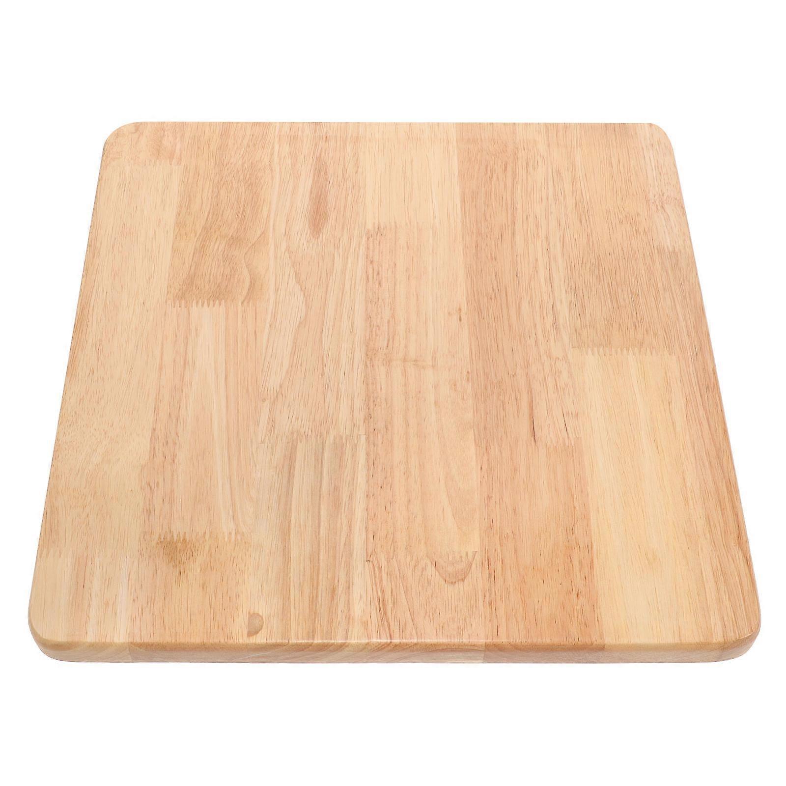 Replaceable Rustic Wood Table Top for Furniture Accessory Adults 35x35cm 1Set