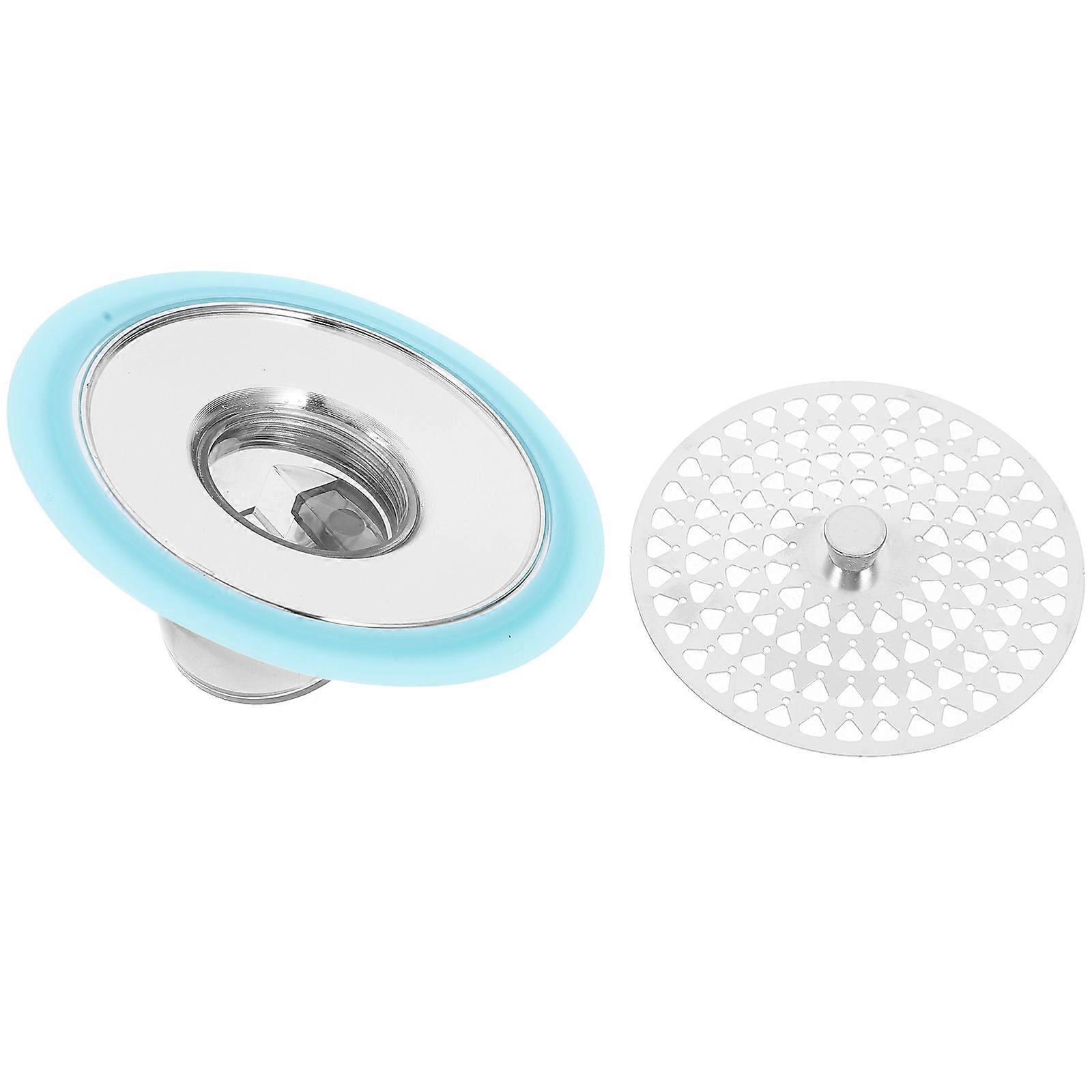 Bathroom Sink Drain Strainer Small Utility Slop RV Sink High Efficiency Filtration Sleek and Simple Design 2.99X2.99X1.30In 1Pack