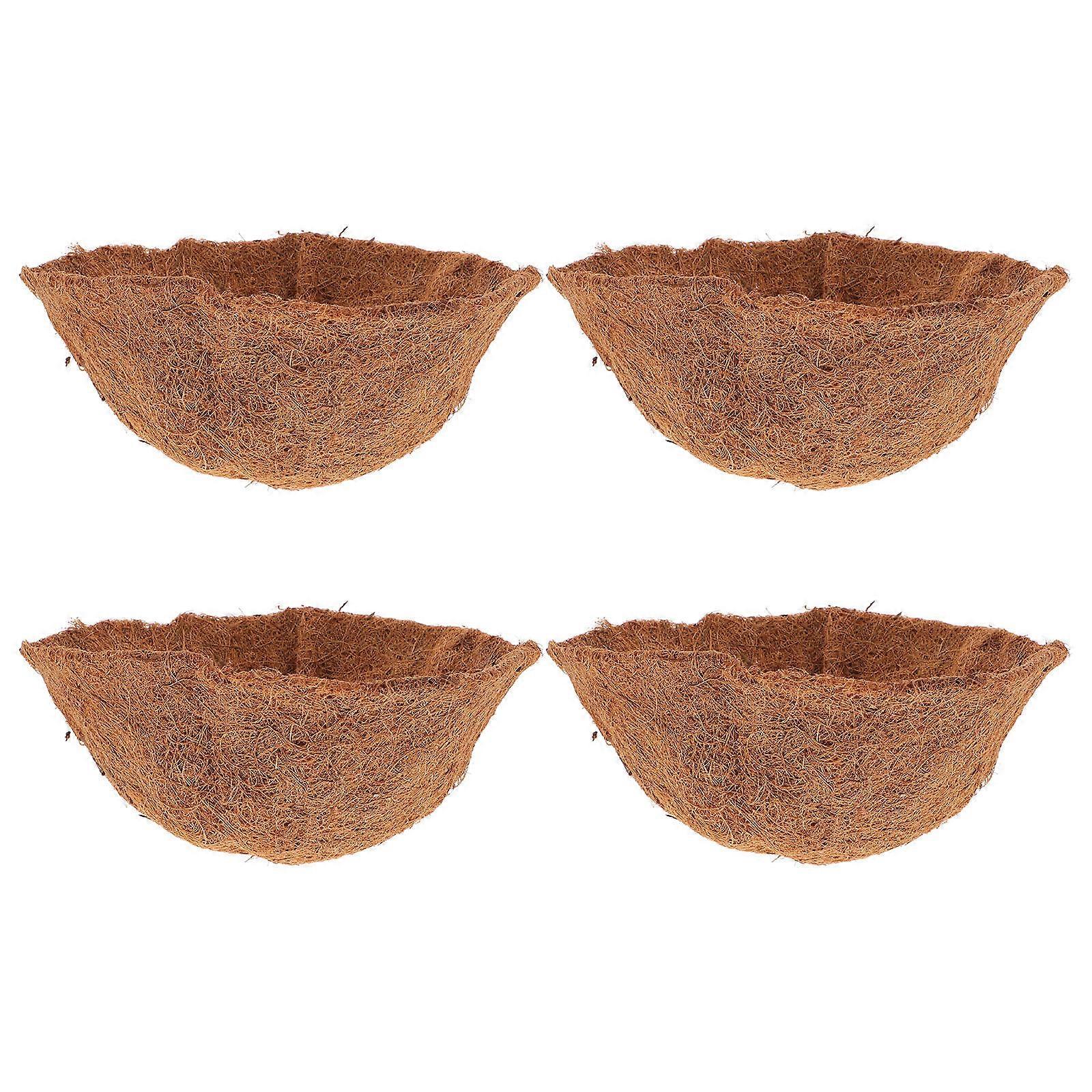 Coconut Fiber Liner Water Absorption Semi-Circular Shape Home Decoration For Flower Pot