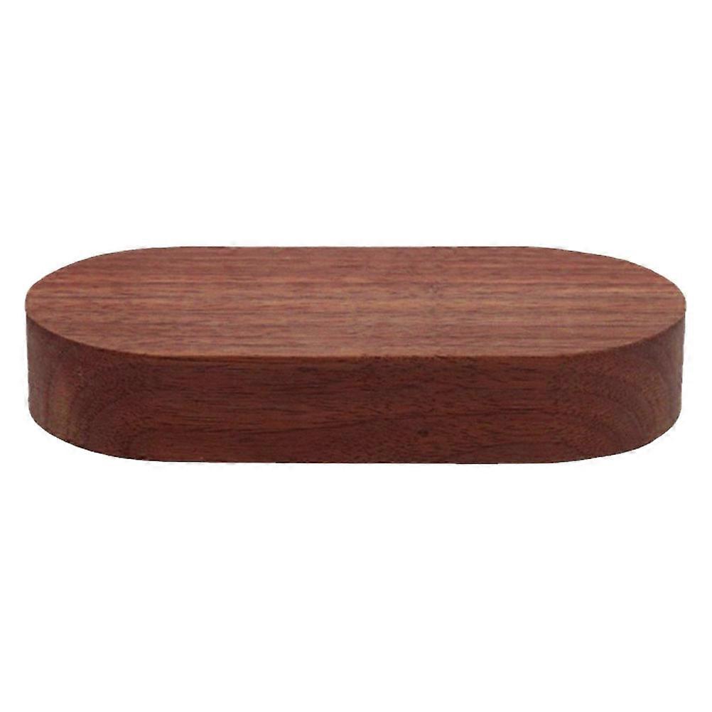 Rectangular Wood Display Stand For Collectors And DIY Enthusiasts 10X5X1CM Coffee Color Elegant Design 1Pack