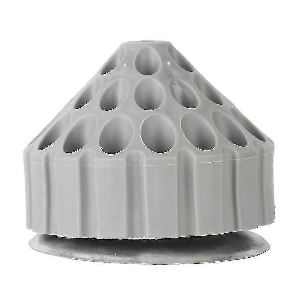 Rotatable Bur Holder Drill Bit Tap Stand Grinding Carving Tools Organizer Box (gray)